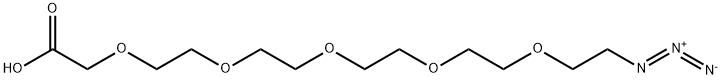 叠氮-五聚乙二醇-乙酸,217180-81-9,结构式