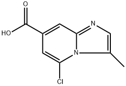 5-chloro-3-methylimidazo[1,2-a]pyridine-7-carboxylic acid Structure