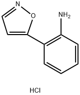2-(1,2-oxazol-5-yl)aniline hydrochloride 结构式