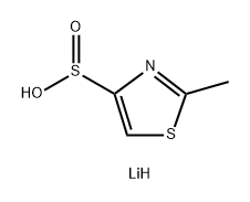 lithium(1+) ion 2-methyl-1,3-thiazole-4-sulfinate 结构式