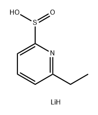lithium(1+) ion 6-ethylpyridine-2-sulfinate 结构式