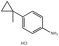4-(1-methylcyclopropyl)aniline hydrochloride Struktur
