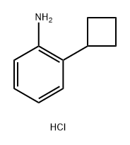 2-CYCLOBUTYLANILINE HYDROCHLORIDE, 2172569-51-4, 结构式