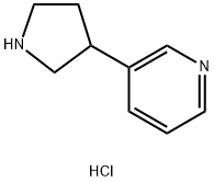 3-Pyrrolidin-3-ylpyridine sesquichloride 结构式