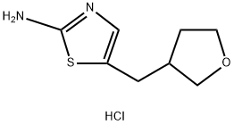 5-[(oxolan-3-yl)methyl]-1,3-thiazol-2-amine hydrochloride 结构式