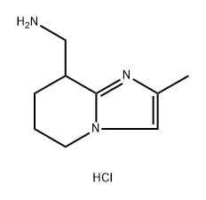 (2-甲基-5,6,7,8-四氢咪唑并[1,2-A] 吡啶-8-基)甲胺二盐酸盐 结构式