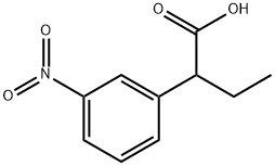 Benzeneacetic acid, α-ethyl-3-nitro- 结构式