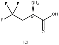 Butanoic acid, 2-amino-4,4,4-trifluoro-, hydrochloride (1:1), (2S)- Structure