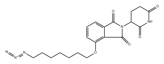 4-((7-azidoheptyl)oxy)-2-(2,6-dioxopiperidin-3-yl)isoindoline-1,3-dione Structure