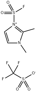 1-(氟磺酰基)-2,3-二甲基-1H-咪唑-3-鎓三氟甲磺酸盐 结构式