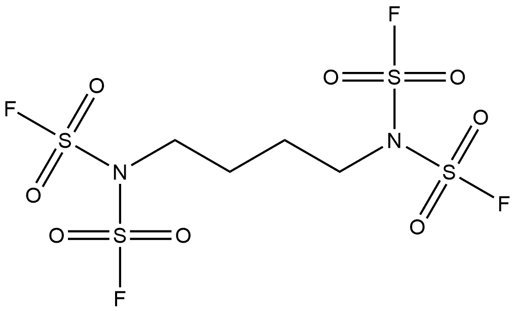 Imidodisulfuryl fluoride, N,N'-1,4-butanediylbis- Structure
