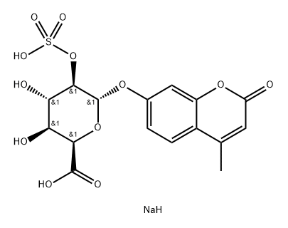 α-L-Idopyranosiduronic acid, 4-methyl-2-oxo-2H-1-benzopyran-7-yl, 2-(hydrogen sulfate), sodium salt (1:2)|香豆素杂质2二钠盐