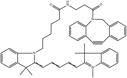 Cy5-二苯基环辛炔, 2182601-71-2, 结构式