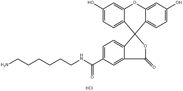 5-FAM AMINE HCL 结构式