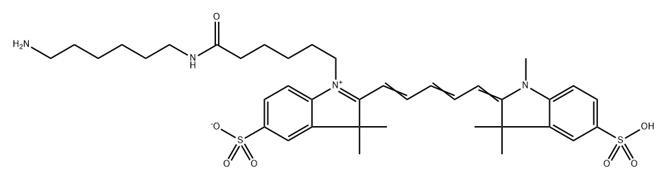 磺化Cy5-伯胺, 2183440-44-8, 结构式