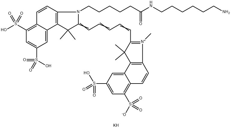 Sulfo-Cy5.5 amine 化学構造式