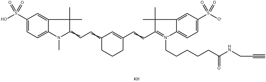 磺化Cy7 炔烃,2183440-56-2,结构式