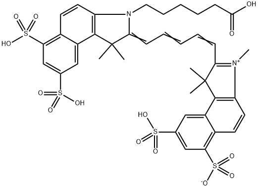 Sulfo-Cyanine5.5 carboxylic acid Struktur