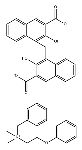 苄芬宁双羟萘酸盐, 21847-63-2, 结构式