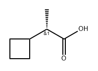 (S)-2-环丁基丙酸 结构式
