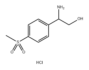 Benzeneethanol, β-amino-4-(methylsulfonyl)-, hydrochloride (1:1) Structure