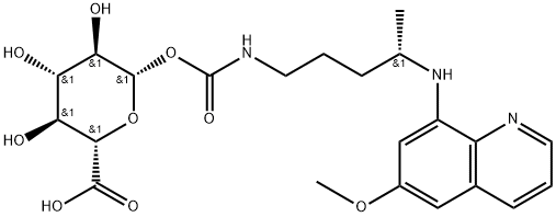 伯氨喹氨基甲酰基-Β-D-葡萄糖醛酸 结构式