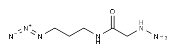 N-(3-Azidopropyl)-2-hydrazinylacetamide Structure