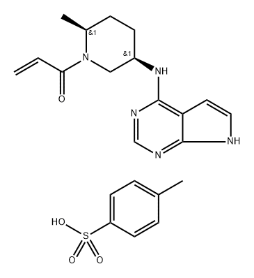 2192215-81-7 2-PROPEN-1-ONE, 1-[(2S,5R)-2-METHYL-5-(7H-PYRROLO[2,3-D]PYRIMIDIN-4-YLAMINO)-1-PIPERIDINYL]-, 4-METH