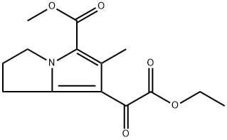 1H-Pyrrolizine-7-acetic acid, 2,3-dihydro-5-(methoxycarbonyl)-6-methyl-α-oxo-, ethyl ester Structure