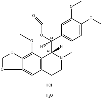 Noscapine Hydrochloride Monohydrate Struktur