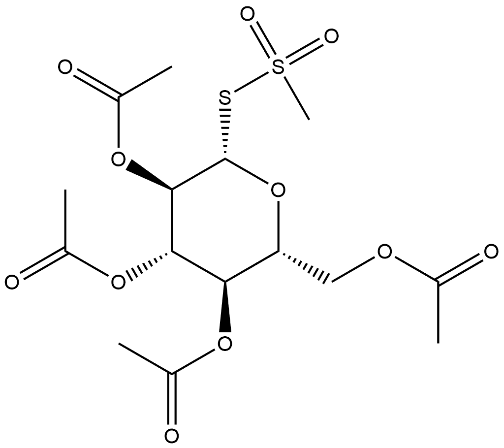 β-D-Glucopyranose, 1-thio-, 2,3,4,6-tetraacetate 1-methanesulfonate