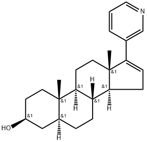 Abiraterone 5,6-Dihydro Impurity/17-(3-Pyridinyl)-(3β,5α)-Androst-16-en-3-ol Struktur