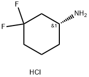(R)-3,3-二氟环己胺盐酸盐,2199141-40-5,结构式