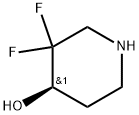 4-Piperidinol, 3,3-difluoro-,(4R)- Structure