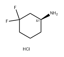 (S)-3,3-二氟环己胺盐酸盐 结构式