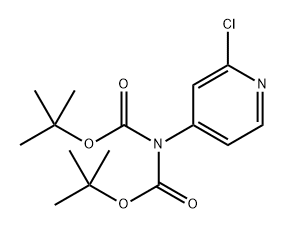 (叔丁氧羰基)(2-氯吡啶-4-基)氨基甲酸叔丁酯, 220270-49-5, 结构式