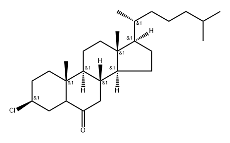 3β-Chlorocholestan-6-one Structure