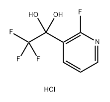 2,2,2-三氟-1-(2-氟吡啶-3-基)乙烷-1,1-二醇盐酸,2203403-84-1,结构式