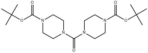 1-Piperazinecarboxylic acid, 4,4'-carbonylbis-, 1,1'-bis(1,1-dimethylethyl) ester 化学構造式