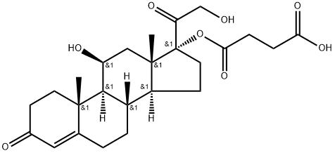 Hydrocortisone 17-Hemisuccinate Struktur