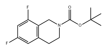 tert-butyl 6,8-difluoro-3,4-dihydroisoquinoline-2(1H)-carboxylate Struktur