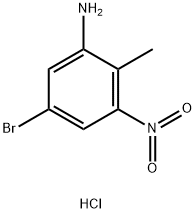5-bromo-2-methyl-3-nitroaniline hydrochloride Structure