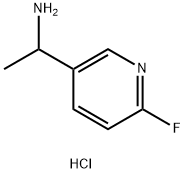 3-Pyridinemethanamine, 6-fluoro-α-methyl-, hydrochloride (1:1) Structure