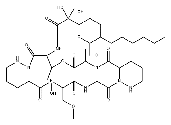 二培拉霉素, 220766-06-3, 结构式