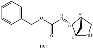 RAC-BENZYL N-[(1R,4R,5S)-2-AZABICYCLO[2.1.1]HEXAN-5-YL]CARBAMATE HYDROCHLORIDE 结构式