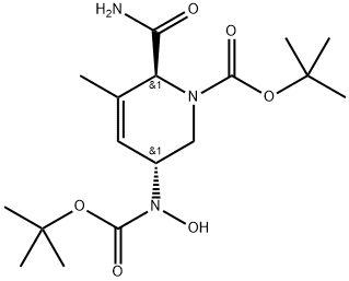 1(2H)-Pyridinecarboxylic acid, 2-(aminocarbonyl)-5-[[(1,1-dimethylethoxy)carbonyl]hydroxyamino]-5,6-dihydro-3-methyl-, 1,1-dimethylethyl ester, (2S,5R)-