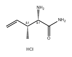 (2S,3R)-2-AMINO-3-METHYLPENT-4-ENAMIDE HYDROCHLORIDE 结构式