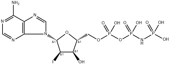 2'-Deoxy-2'-iodo-adenosine-5'-[(beta,gamma)-imido]triphosphate sodium salt - 10mM aqueous solution Struktur