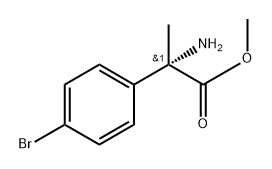 Benzeneacetic acid, α-amino-4-bromo-α-methyl-, methyl ester, (αS)- 结构式