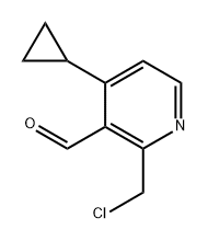 2-(chloromethyl)-4-cyclopropylnicotinaldehyde 结构式